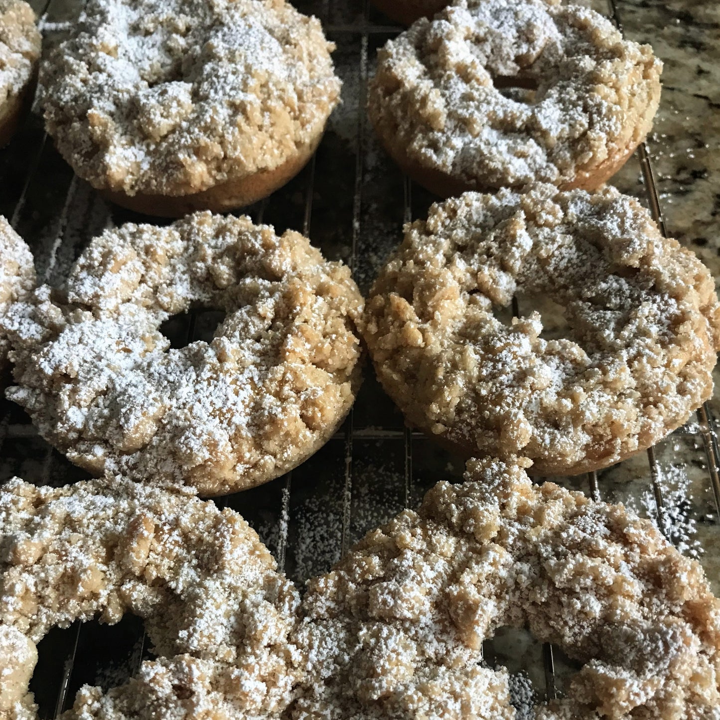 Speakeasy Crumble Coffee Cake Donuts